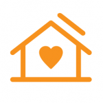 Home and solar investment icon