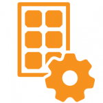 Solar and storage system icon